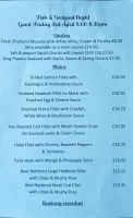 Fish and Seafood Night (Menu)
